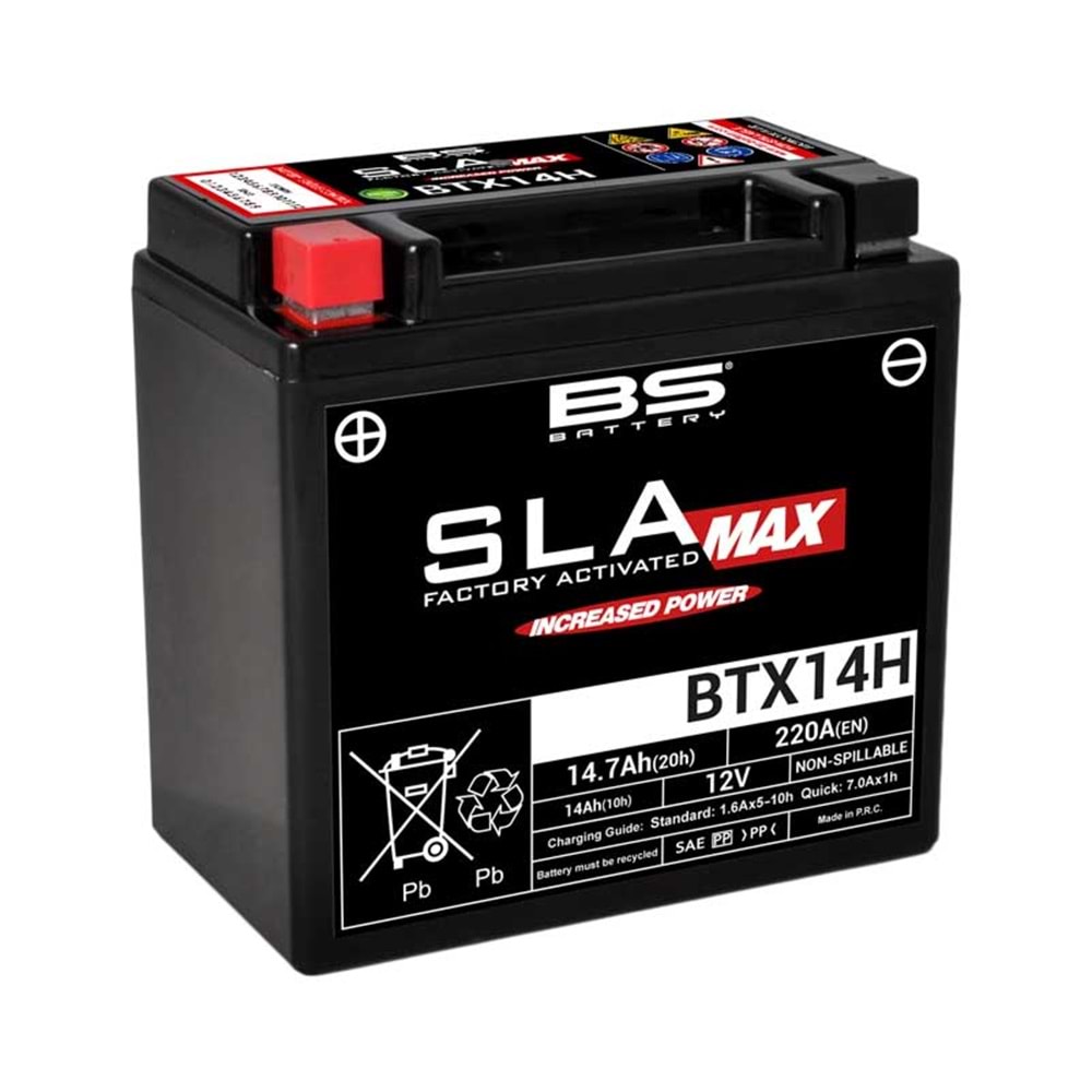 BTX14H (SLA MAX) MOTOSİKLET AKÜSÜ