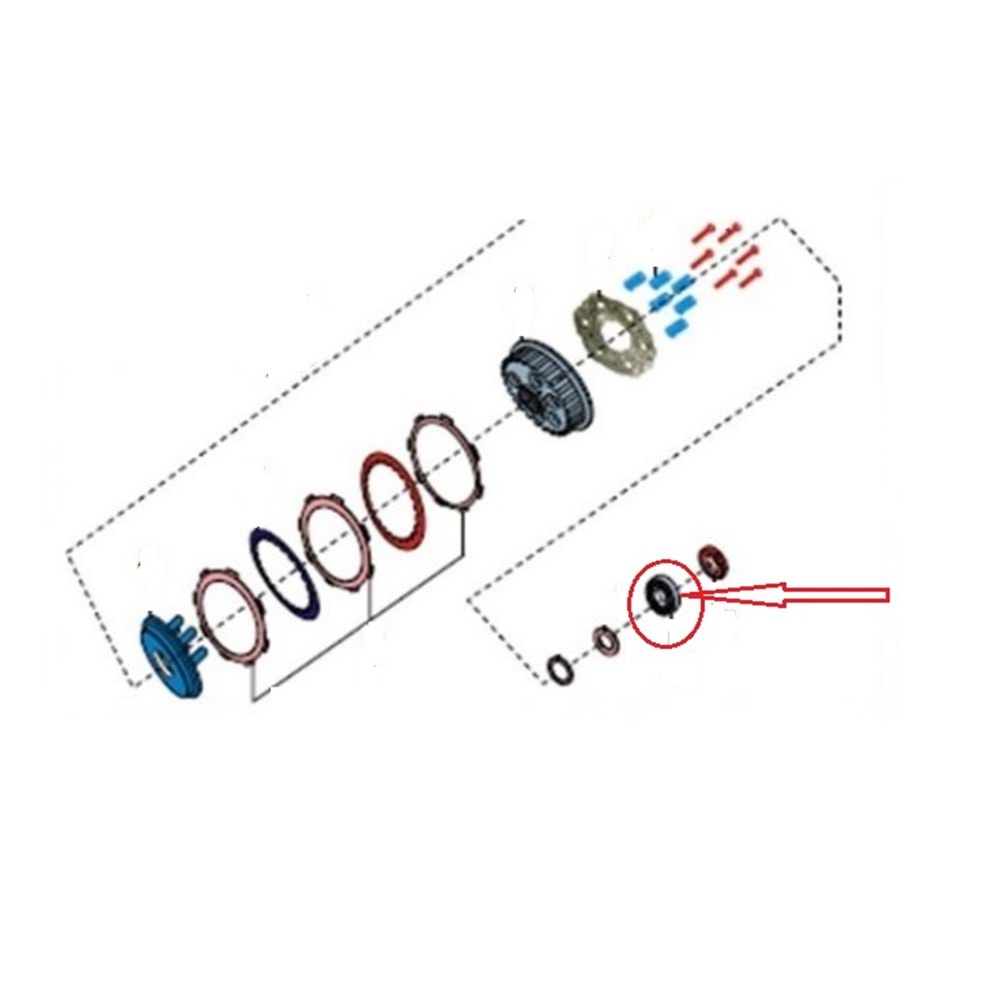 DEBRİYAJ RULMANI 6000 10x26x8 / DISCOVER 125ST / BAJAJ