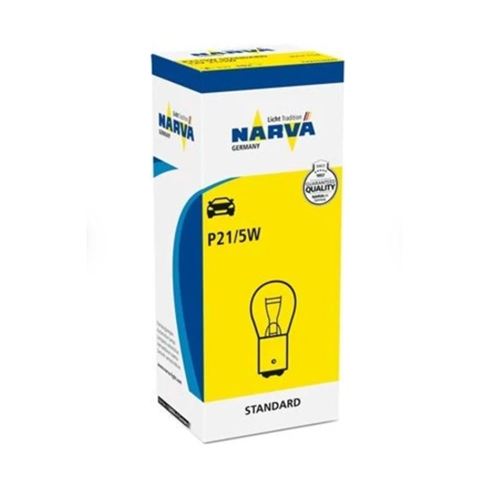 NARVA AMPUL (ADET) 12V 21/5W 1016 P21/5W