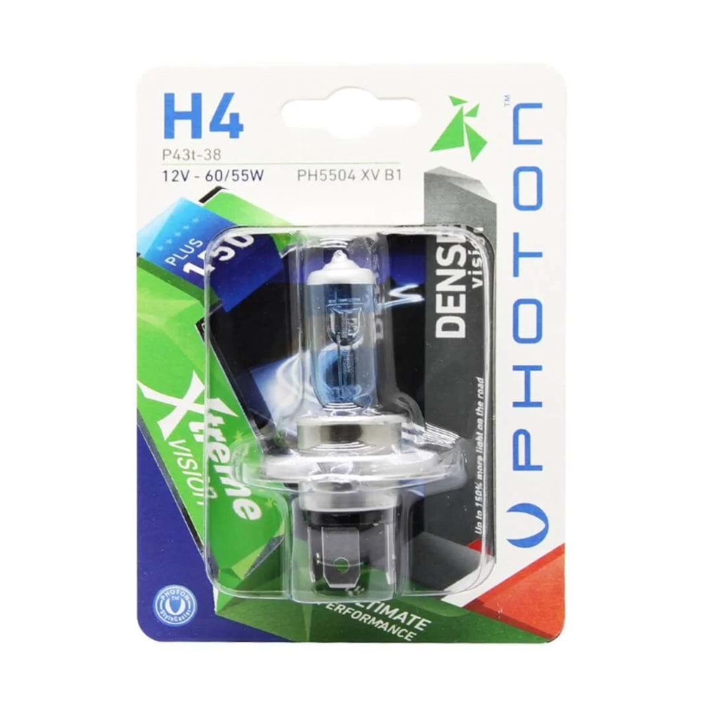 PHOTON H4 XTREME VİSİON BLİSTER (2 ADET) +%150 FAZLA IŞIK