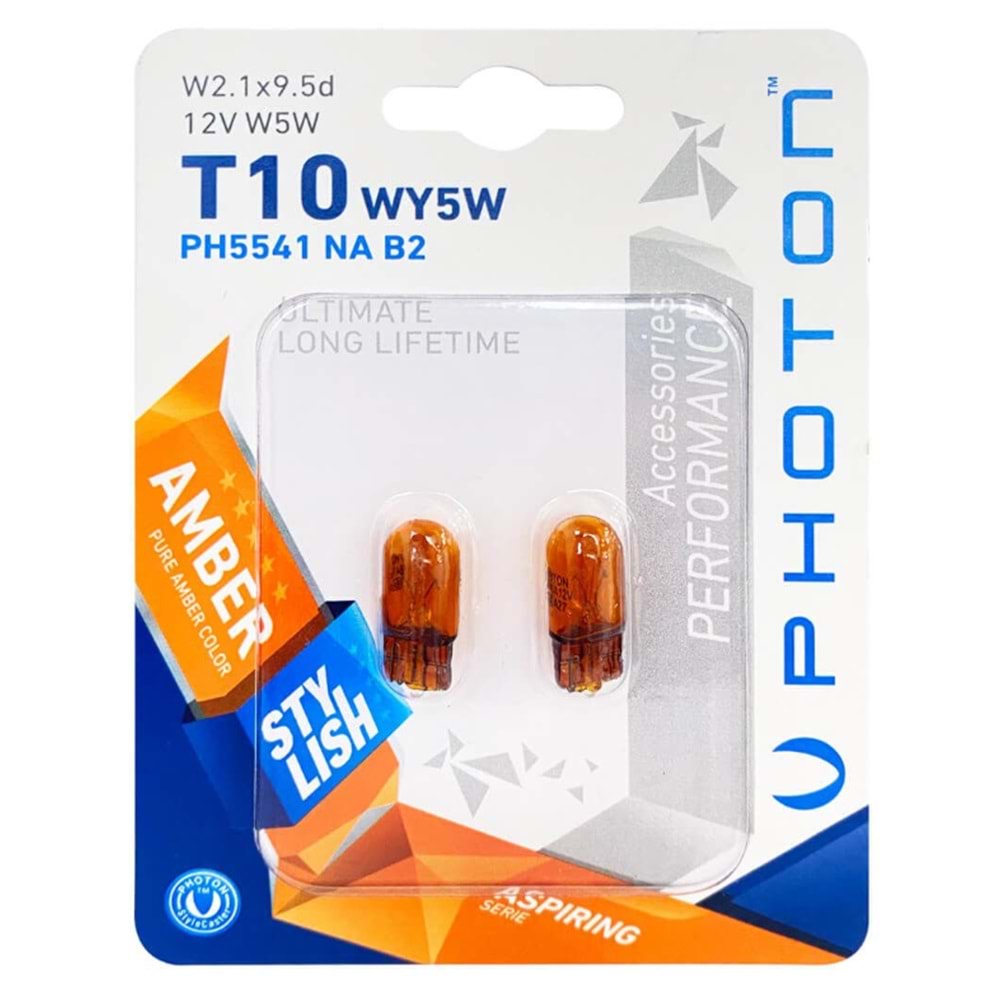 PHOTON W5W 12V 5W NATURAL AMBER (PH5541 NA)
