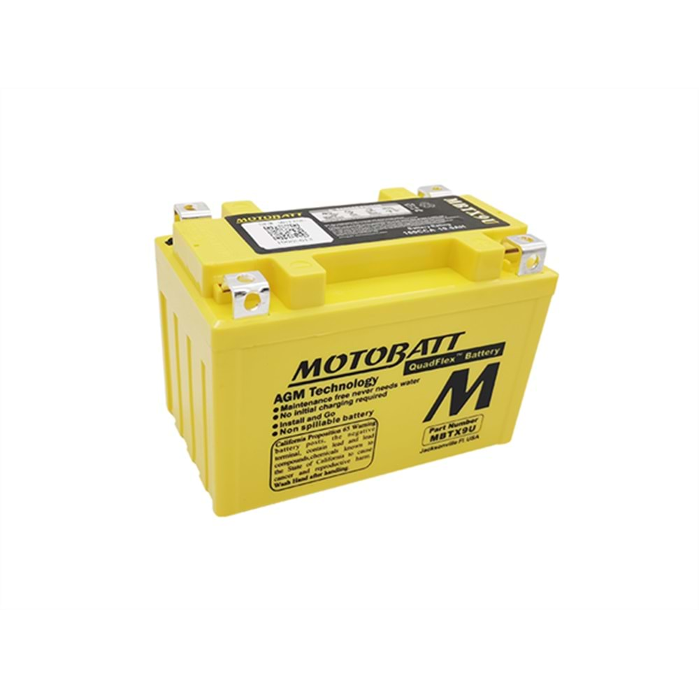 MOTOBATT QUADFLEX 4 KUTUP 10 5 Ah 160 CCA (MBTX9U) AKÜ