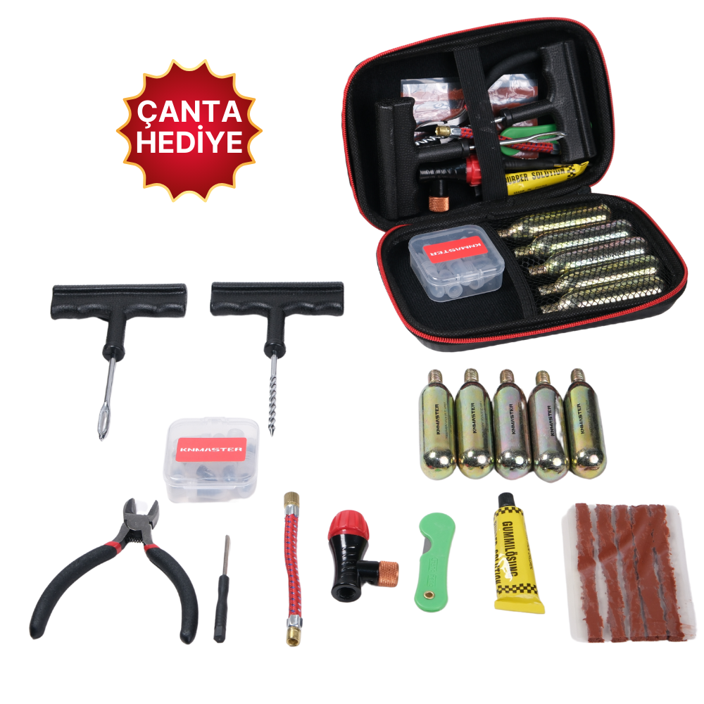 Knmaster Motosiklet Lastik Tamir Seti LTK100