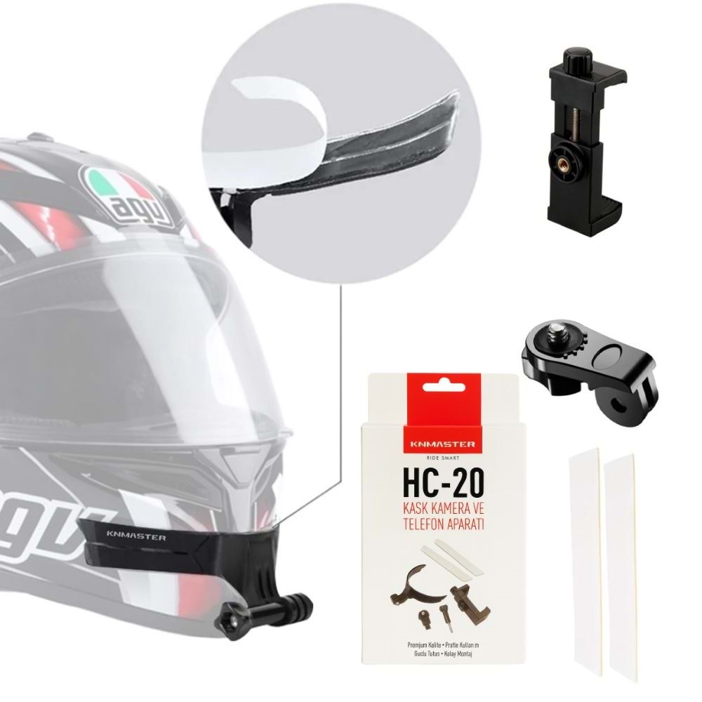 KNMASTER KASK KAMERA VE TELEFON APARATI HC-20