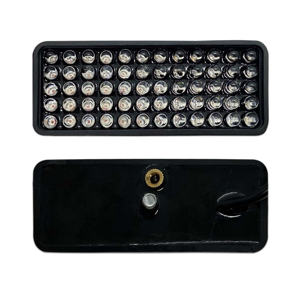 KNMASTER STOP-450 EVRENSEL DİKDÖRTGEN KIRMIZI LEDLİ MOTOSİKLET KEDİGÖZÜ