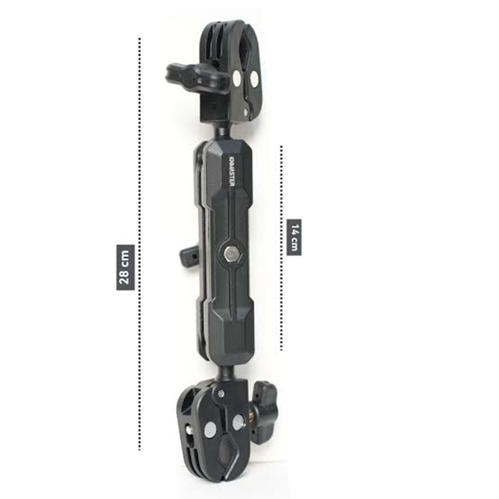 KNMASTER MC200LÇift Bağlantılı Motosiklet Aksiyon Kamera Destek Aparatı