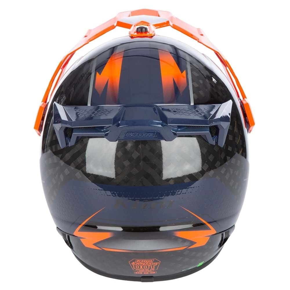Klim Krios Pro Carbon Echo Adv Rally Motosiklet Kaskı Siyah / Oranj