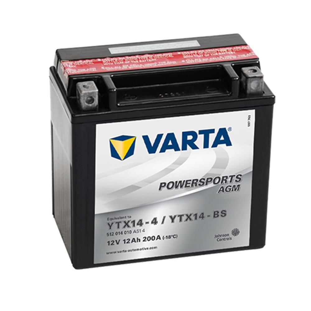 VARTA YTX14-4/YTX14-BS AGM AKÜ