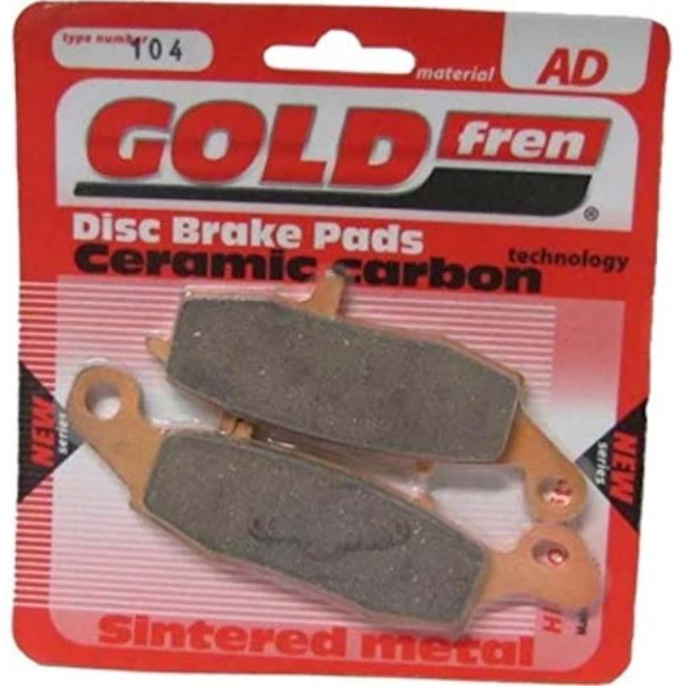 KAWASAKİ ER-5 & ER-6 & VERSYS 650 / SUZUKİ DL 650 - 1000 ÖN FREN BALATASI GOLD S3 104