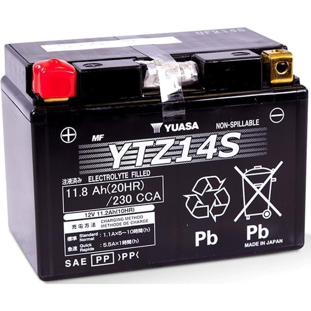 YUASA YTZ14S MOTOSİKLET AKÜSÜ