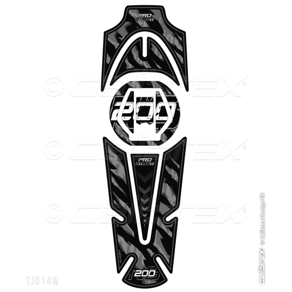BAJAJ PULSAR 200NS CALİBREX TANK PAD - SİYAH