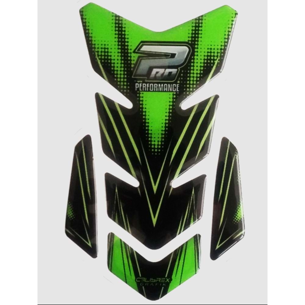 PRO PERFORMANCE SİYAH YEŞİL CALİBREX TANK PAD TPM219G