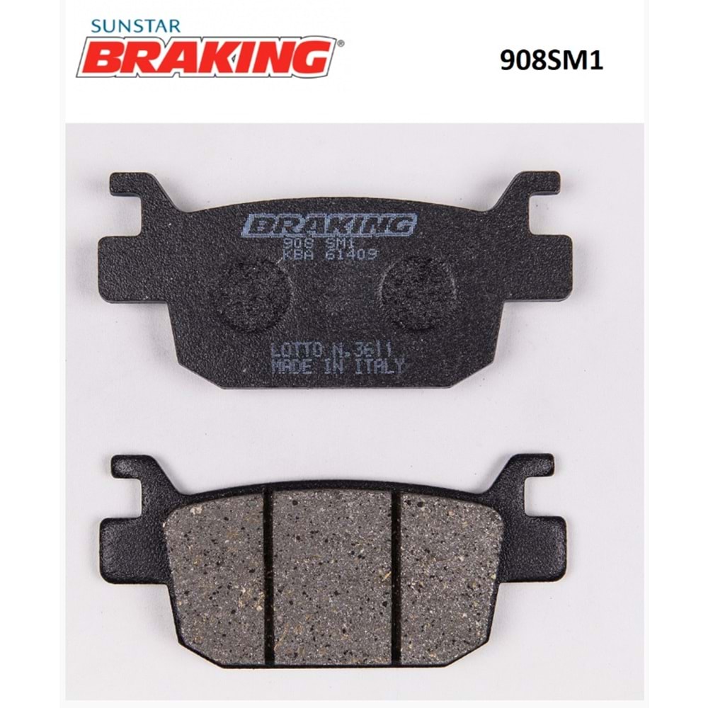 SEHA 125/SEHA 150 YARI METALİK ARKA FREN BALATASI BRAKİNG
