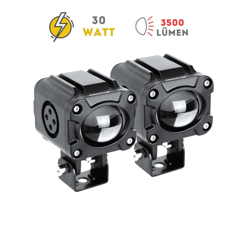 Knmaster Rex 30W Motosiklet Led Sis Farı