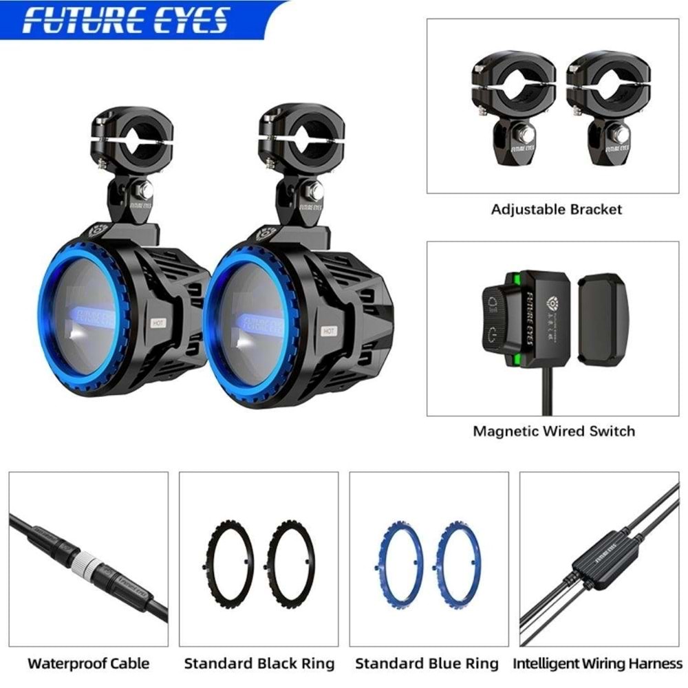 NUKROTECH FUTURE EYES PL40 MOTOSİKLET SİS FARI 180W