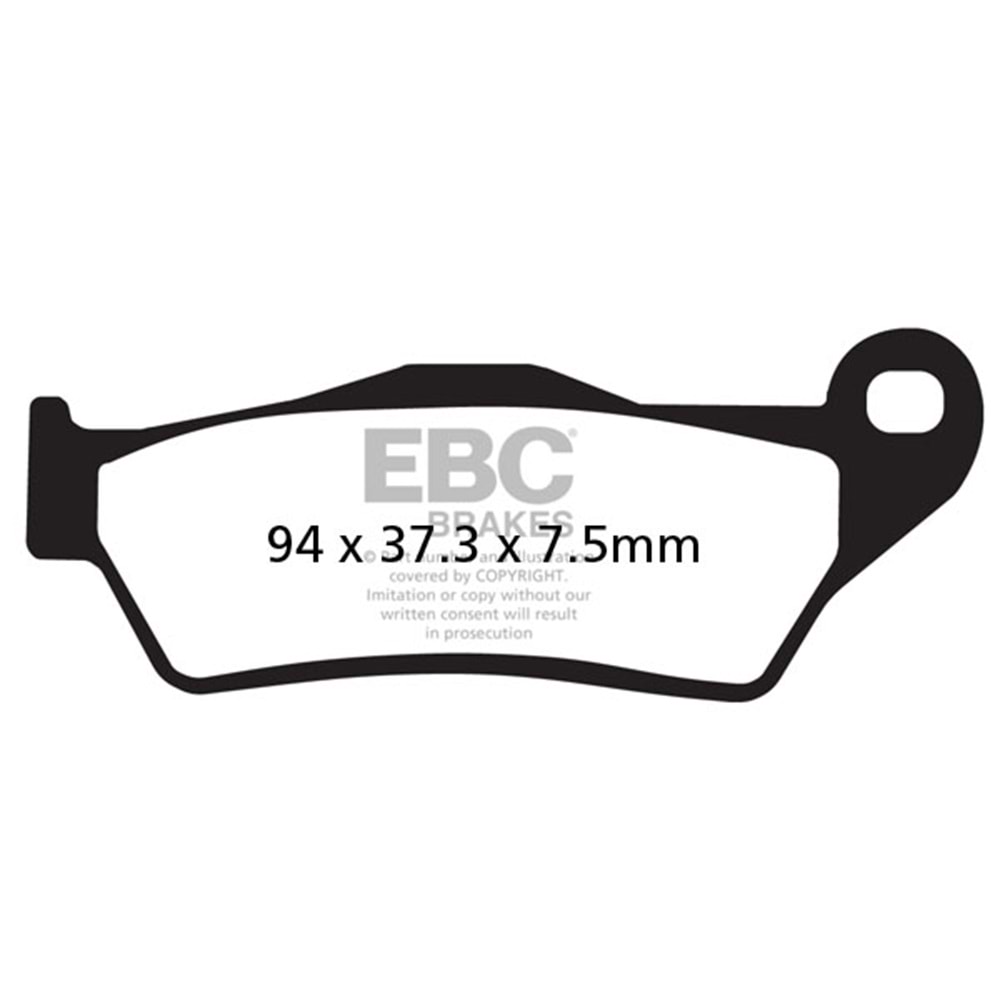 NS200 ÖN FREN BALATASI SİNTERLİ EBC / BAJAJ