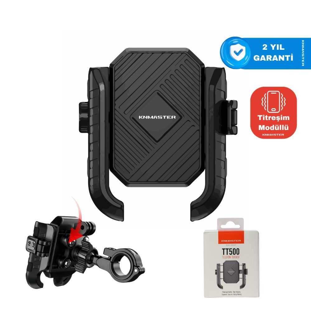 Knmaster TT500 TitreşimÖnleyicili Motosiklet Telefon Tutucu