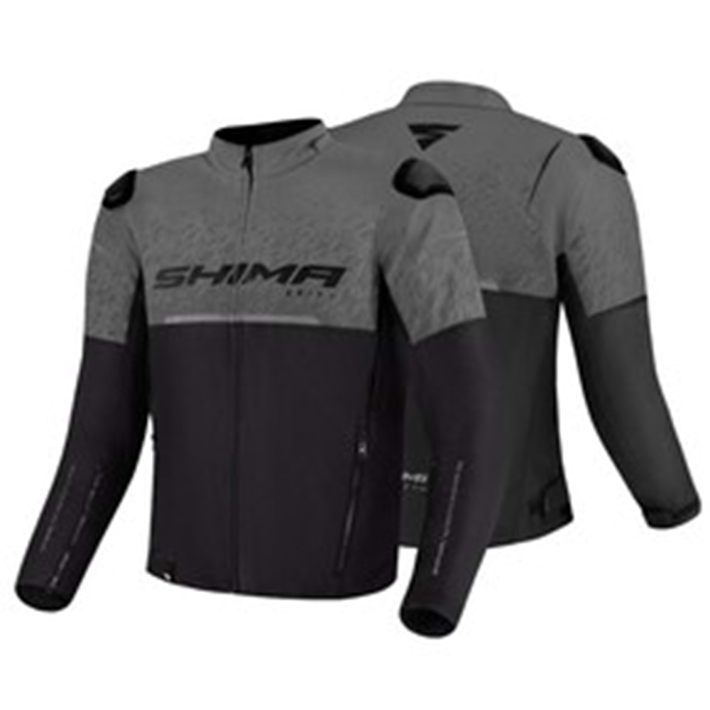 Shima Drift Korumalı Motosiklet Montu Gri