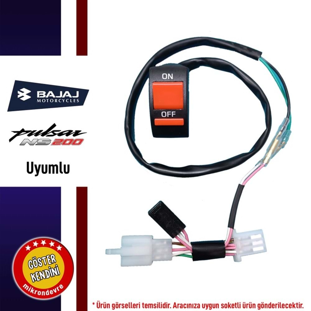 BAJAJ NS200 UYUMLU DÖRTLÜ DÜĞMESİ