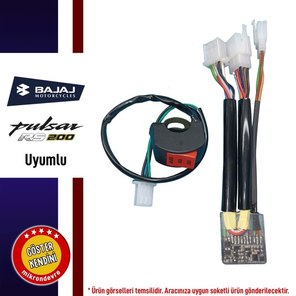 BAJAJ RS200 UYUMLU SİNYAL PAK VE DÖRTLÜ MODÜLÜ