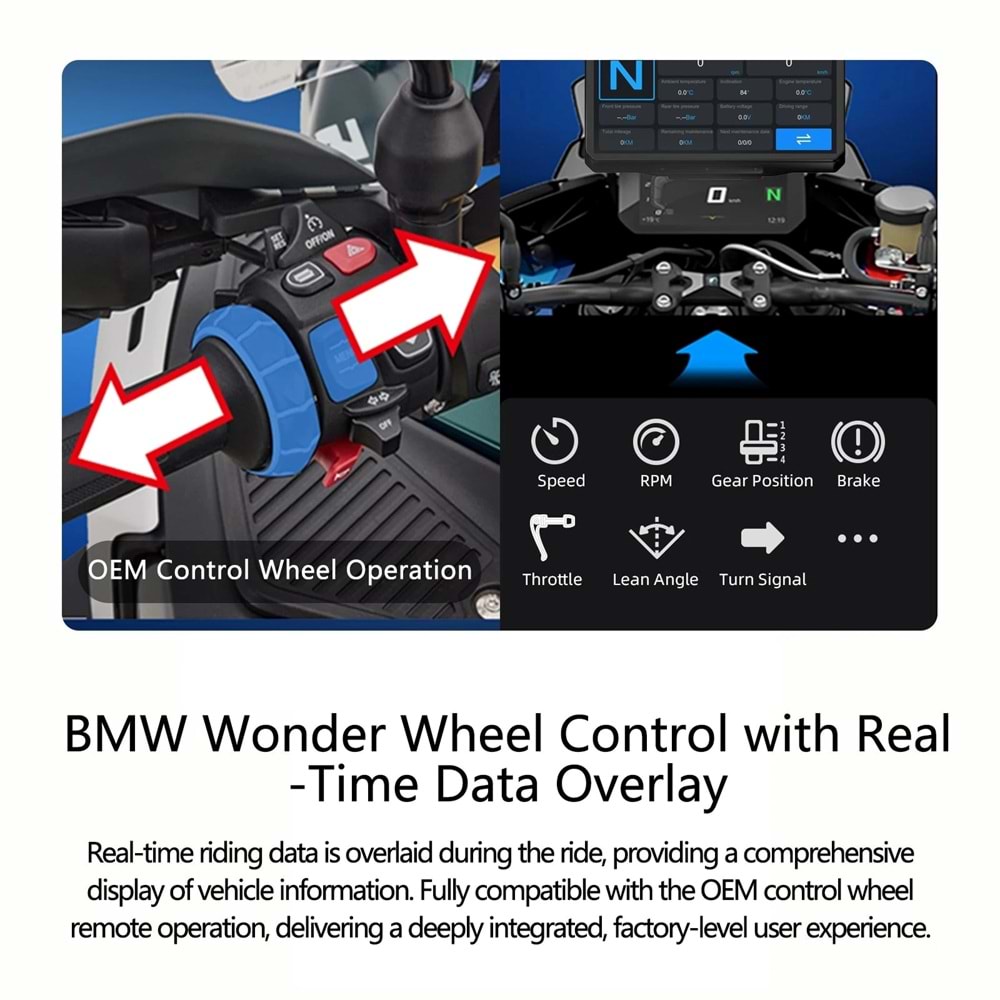 ALİENRİDER M2-BMW 6.2 AKILLI SÜRÜŞ EKRANI CARPLAY/ ANDROİD AUTO Ekran koruyucu hediyeli