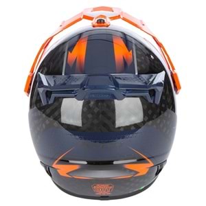 Klim Krios Pro Carbon Echo Adv Rally Motosiklet Kaskı Siyah / Oranj
