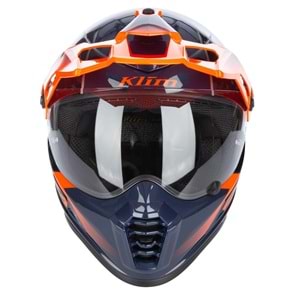 Klim Krios Pro Carbon Echo Adv Rally Motosiklet Kaskı Siyah / Oranj