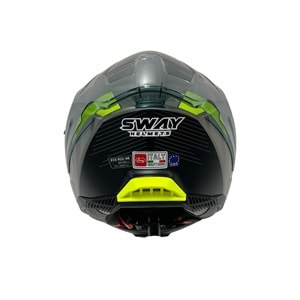 SWAY FS-865 ST MOTOSİKLET KASKI - TİTANİUM YELLOW - XXL