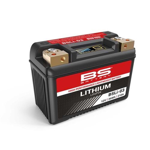 BSLi-03 LİTHİUM - ION BATTERY MOTOSİKLET AKÜSÜ