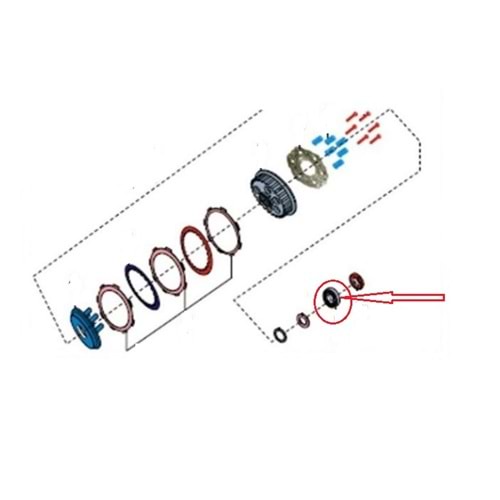 DEBRİYAJ RULMANI 6000 10x26x8 / DISCOVER 125ST / BAJAJ