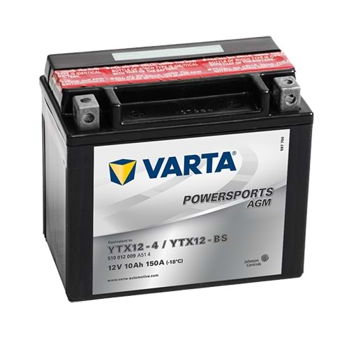 YTX12-4/YTX12-BS VARTA MOTOSİKLET AKÜSÜ