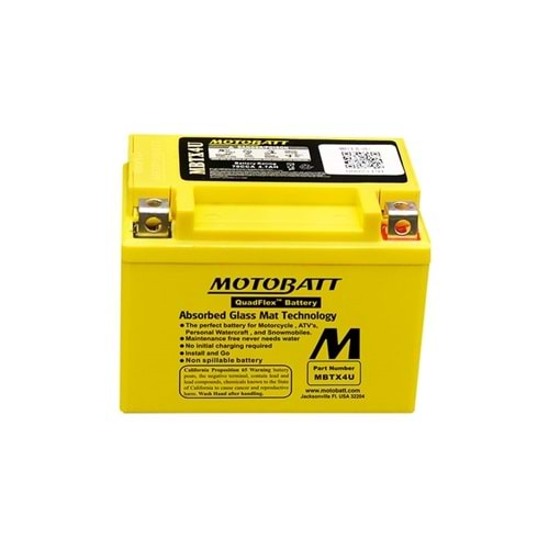 MOTOBATT QUADFLEX 2 KUTUP 4 7 Ah 70 CCA (MBTX4U) AKÜ