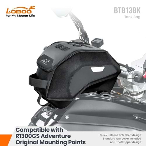 LOBOO R1300 GS ADV ORJİNAL ÜST DEPO ÇANTASI KİLİTLİ