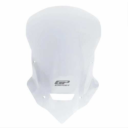 GP KOMPOZİT BAJAJ DOMİNAR 250 / 400 2017-2024 UYUMLU ÖN CAM ŞEFFAF 48CM