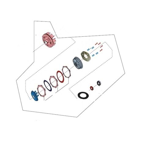 DEBRİYAJ KOMPLE DISCOVER 150F/150S/NS150/AS150/BAJAJ