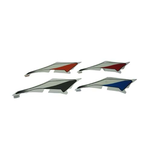 DEKORATİF KAPAK ETİKETİ SOL ALT RENK:TURUNCU PULSAR NS125/BAJAJ