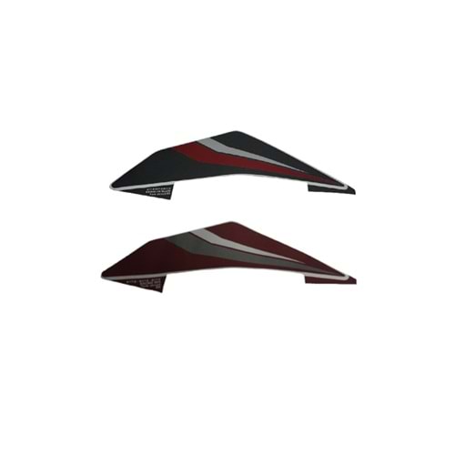 DEKORATİF KAPAK ETİKETİ SAĞ ÜST RENK SİYAH PULSAR N250/N160 BAJAJ
