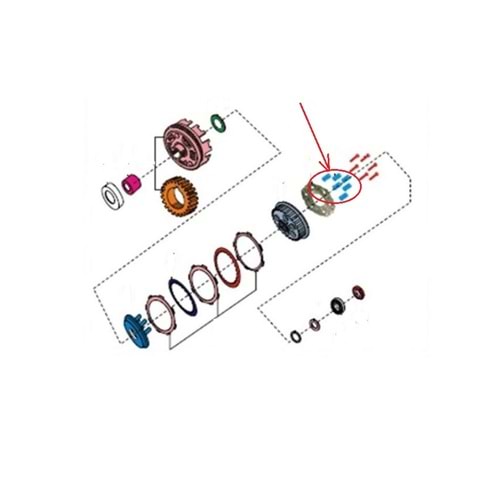 DEBRİYAJ BASKI YAYI DISCOVER 125ST BAJAJ