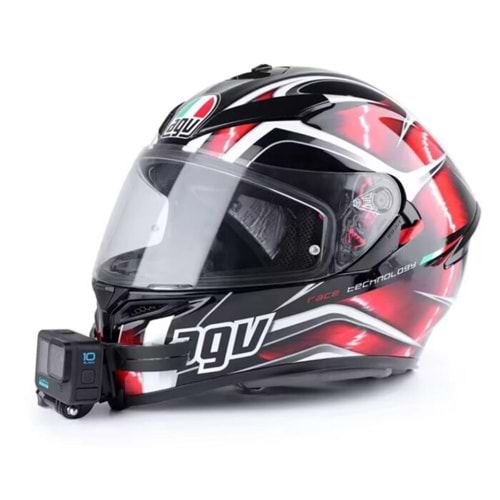 Knmaster HC-30 Motosiklet Kask Çene Yapıştırıcılı Telefon ve Aksiyon Kamera Tutucu