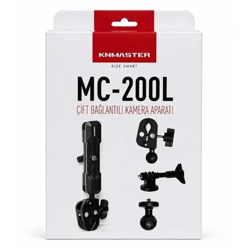 KNMASTER MC200LÇift Bağlantılı Motosiklet Aksiyon Kamera Destek Aparatı