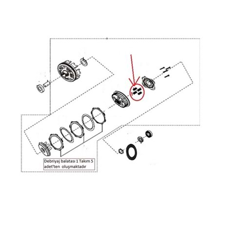 DEBRİYAJ BASKI YAYI BOXER/DISCOVER 150F/150S BAJAJ