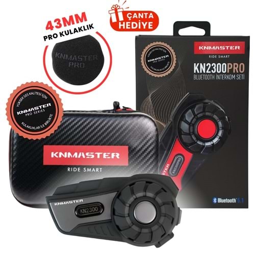 KNMASTER KN2300 PRO BLUETOOTH İNTERKOM SETİ