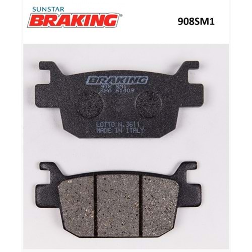 SEHA 125/SEHA 150 YARI METALİK ARKA FREN BALATASI BRAKİNG