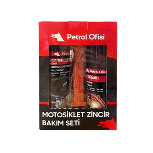 : PETROL OFİSİ ZİNCİR BAKIM SETİ (Özel Kutu Temizleme Fırçalı Set)