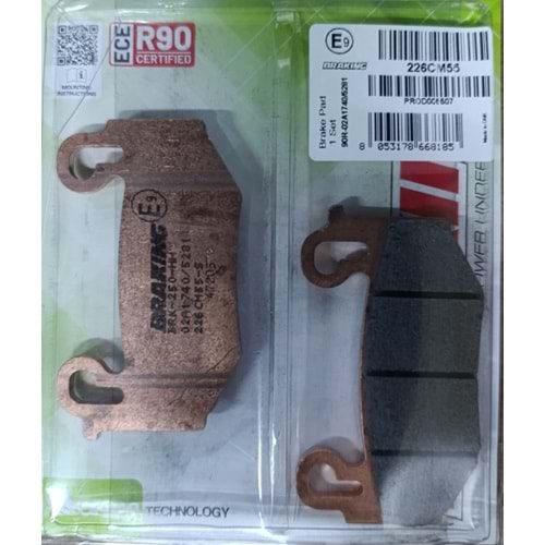 BMW R1300 GS (2023-2025) SİNTERLİ ÖN FREN BALATASI BRAKING 226CM55