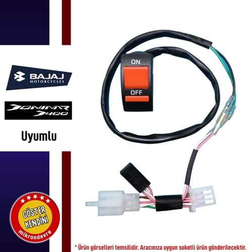 BAJAJ D250D400UG UYUMLU DÖRTLÜ DÜĞMESİ
