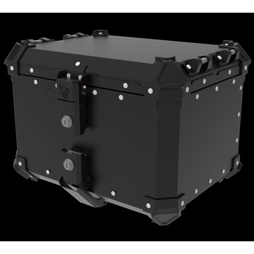 45 LİTRE ALÜMİNYUM ÇANTA STANDART SİYAH MOTOÜÇEL