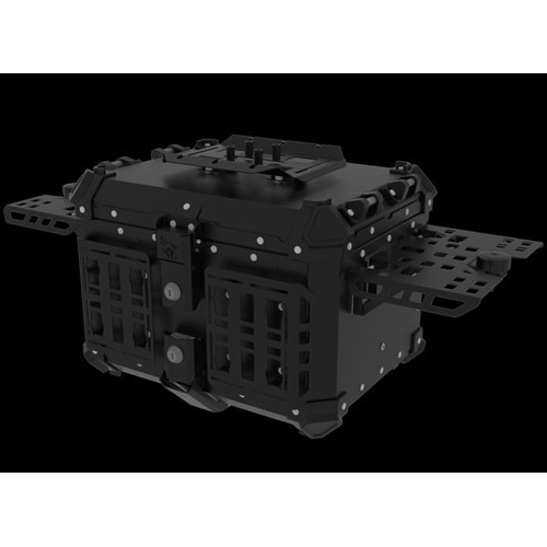 57 LİTRE ALÜMİNYUM ÇANTA PREMİUM SİYAH-SİYAH MOTOÜÇEL