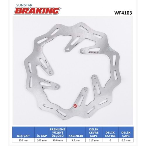 HONDA CRF 250 L DALGALI ÖN FREN DİSKİ BRAKING