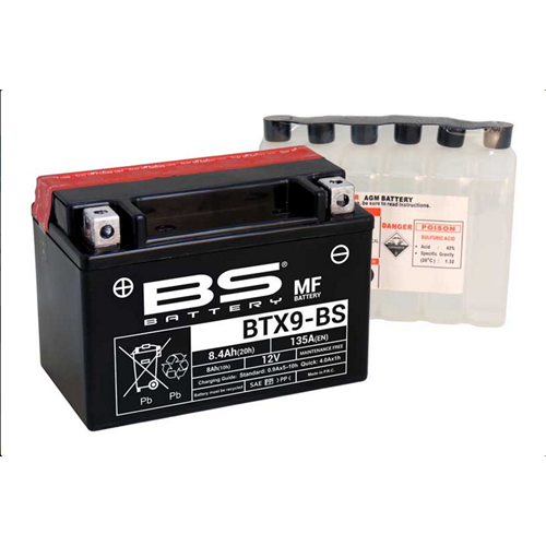 BTX9-BS AKÜ BAJAJ PULSAR200NS/RS200/DOMİNAR400/D250/N250